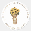 Search for sunflower address stickers Rustic