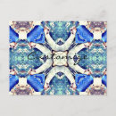 Search for heart mandala postcards Blue