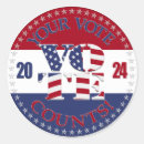 Search for your vote counts stickers Usa