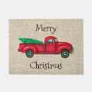 Search for retro christmas doormats Vintage red truck