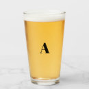 Search for alphabet beer glasses Initial