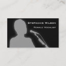 Search for vocalist business cards Microphone