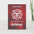 Search for firefighter seasonal cards Happy