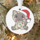 Search for kawaii cat christmas tree decorations Children