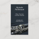 Search for clarinet business cards Music