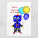 Search for cute robots invitations Party