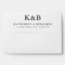 Search for black and white envelopes Return address