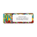 Search for stain glass return address labels Psychedelic