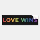 Search for love wins bumper stickers Pride