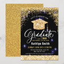 Search for gold glitter graduation invitations Elegant