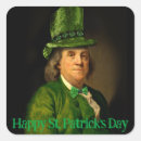 Search for patrick square stickers Four leaf clover
