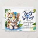 Search for tiger baby boy shower invitations Jungle