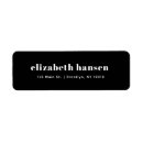Search for bold return address labels Minimalist