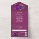 Search for royal purple gold wedding invitations Floral