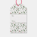 Search for holly berry gift tags Winter greenery