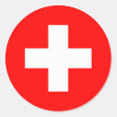 Search for red cross flag stickers Swiss