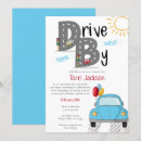 Search for car baby boy shower invitations Drive thru