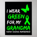 Search for kidney disease green ribbon posters Cancer