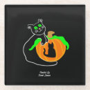 Search for black cat coasters Pumpkin