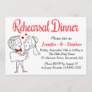 Search for cartoon dinner invitations Red and white