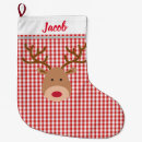 Search for rudolph christmas stockings Red
