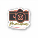 Search for small camera stickers Vintage camera illustration