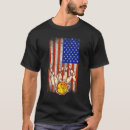 Search for american flag bowling tshirts Funny