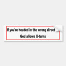 Search for not allowed bumper stickers God
