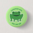 Search for cartoon frog badges Illustration