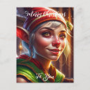 Search for christmas elf postcards Cute