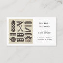 Search for barber tools business cards Barbershop