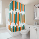 Search for orange and teal shower curtains Lines