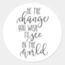 Search for change the world stickers Quote