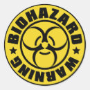 Search for biohazard stickers Warning