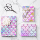 Search for mermaid scales wrapping paper Rainbow