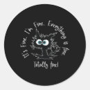 Search for everythings fine stickers Cat