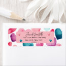 Search for purple love return address labels Watercolor