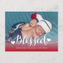 Search for blessed birth announcement cards Heart