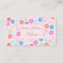 Search for daisies pattern business cards Daisy flowers
