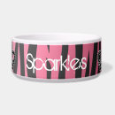 Search for zebra print pet bowls Girly
