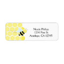 Search for bumble bee birthday return address labels Party