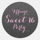 Search for pink black sweet 16 stickers Modern