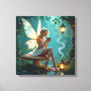 Search for fairy canvas prints Enchanted forest
