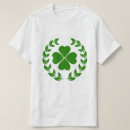 Search for four leaf clover tshirts Green
