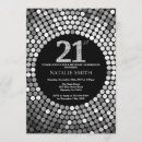 Search for black and silver birthday invitations Adult birthday party