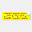 Search for warning bumper stickers Drivers