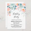 Search for flower border birthday invitations Roses