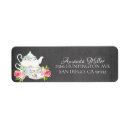 Search for luncheon return address labels Bridal shower