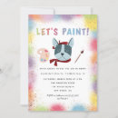 Search for paint brushes invitations Rainbow