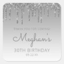Search for 30th birthday party stickers Silver